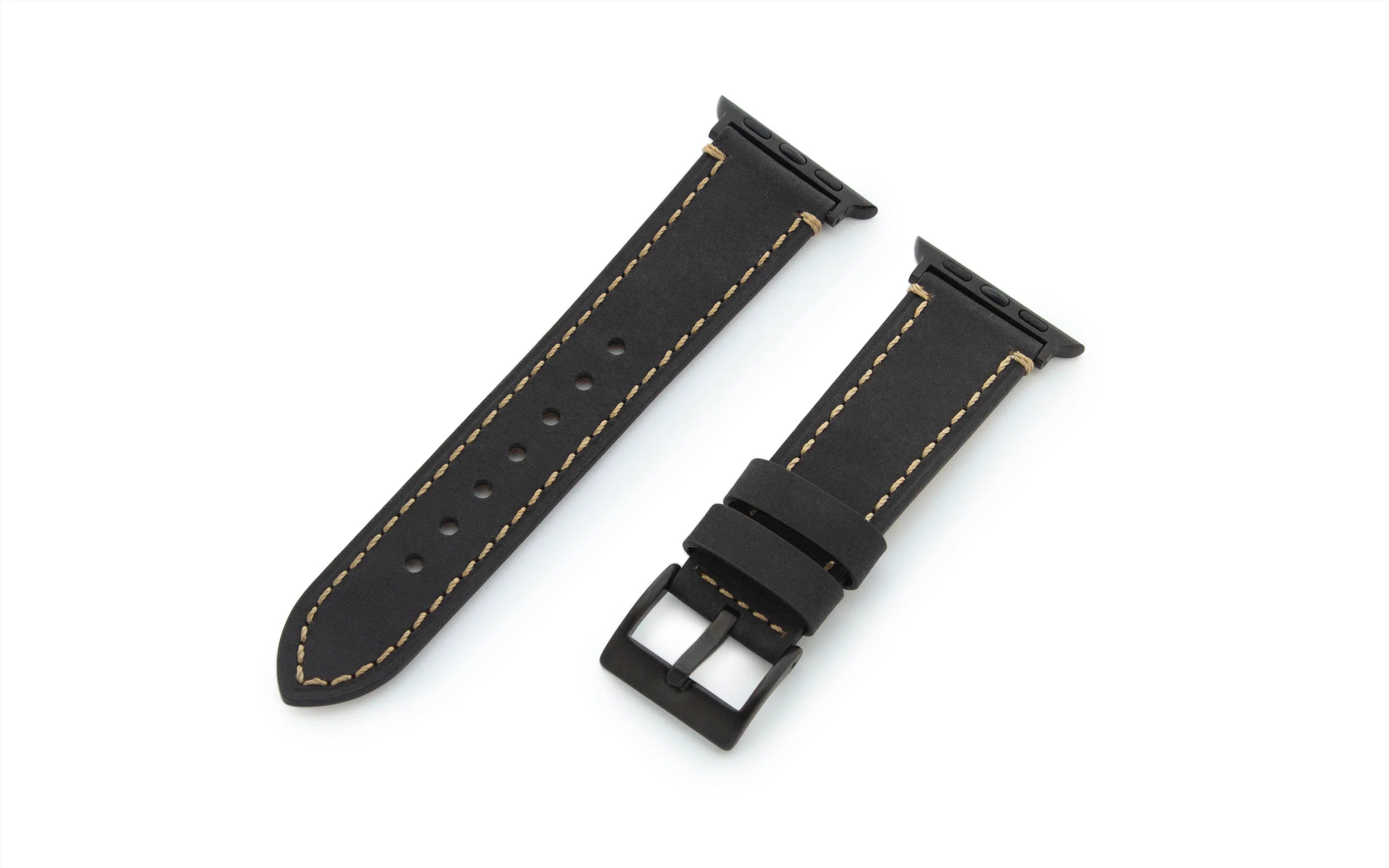 Torrii Watch 40/41/42 Mm Strap - Black Leather - Tashqila Torrii Watch 40/41/42 Mm Strap - Black Leather - Tashqila